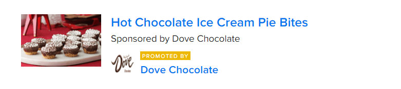 热巧克力冰淇淋派咬广告