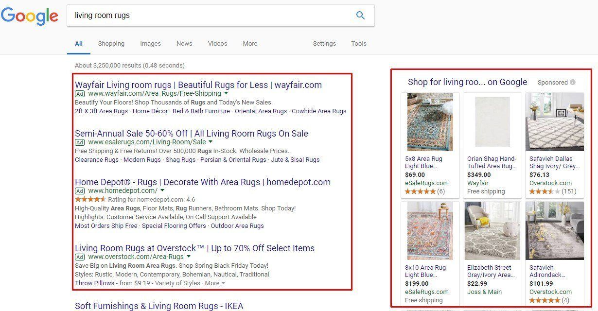 Paid Search ads
