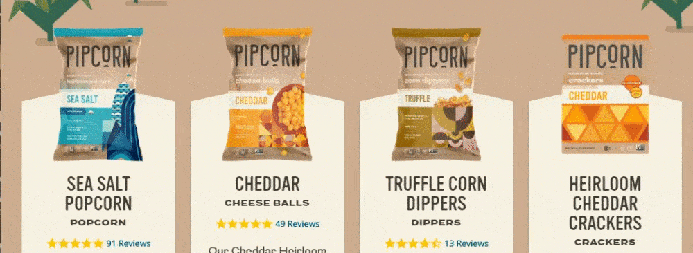 Pipcorn web features
