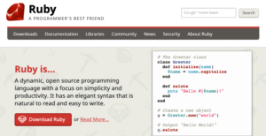 使用Ruby编程语言进行网站设计