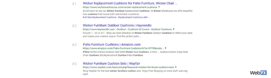 柳条椅的搜索结果示例