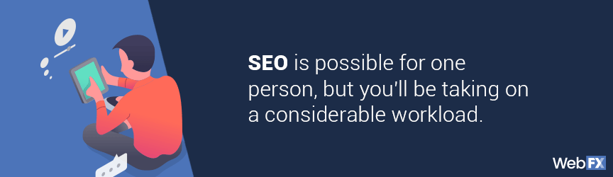 seo is possible for one person