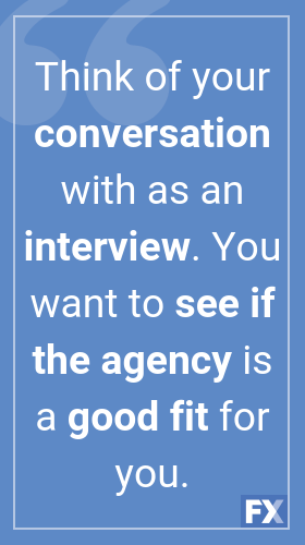 think of your conversation as an interview