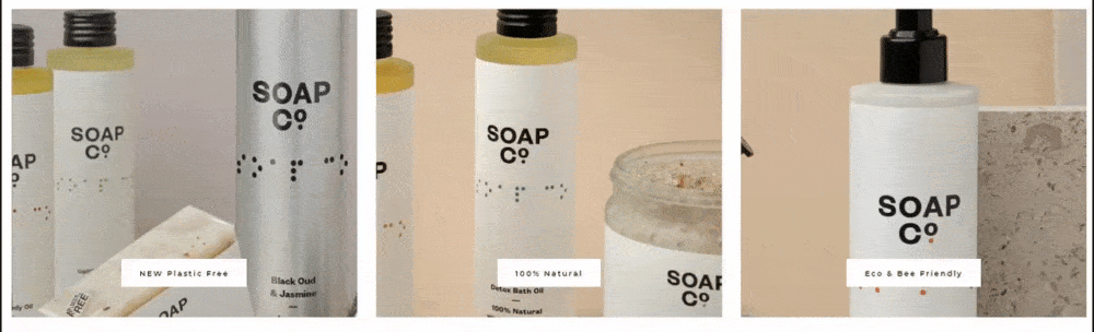 Soap Co design elements