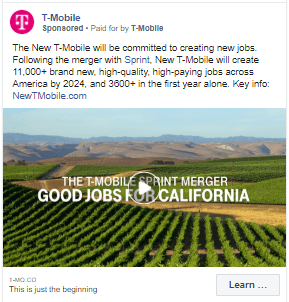 TMobile California ad
