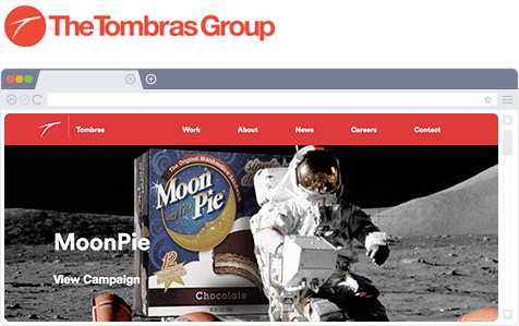 header of Tombras Group website