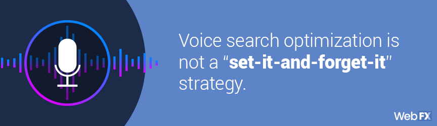 语音搜索不是一种“定了就忘了”的策略