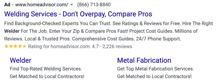 焊接PPC广告