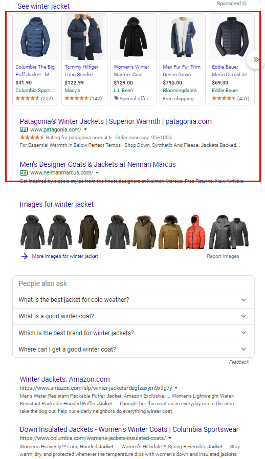 冬季夹克广告在谷歌