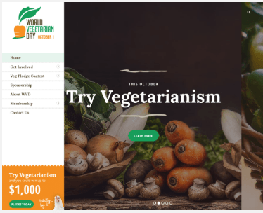 世界素食日网页设计