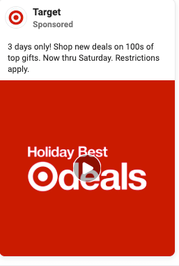 来自Target的社交媒体广告