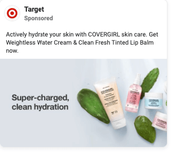 Target的护肤广告