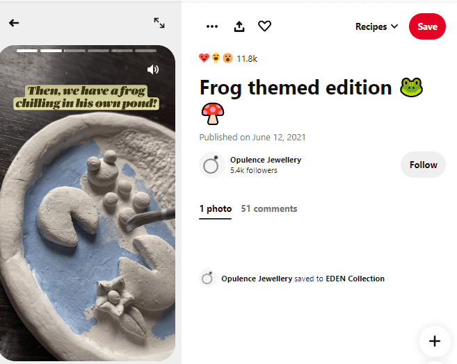 一个关于制作青蛙珠宝支架的Pinterest别针