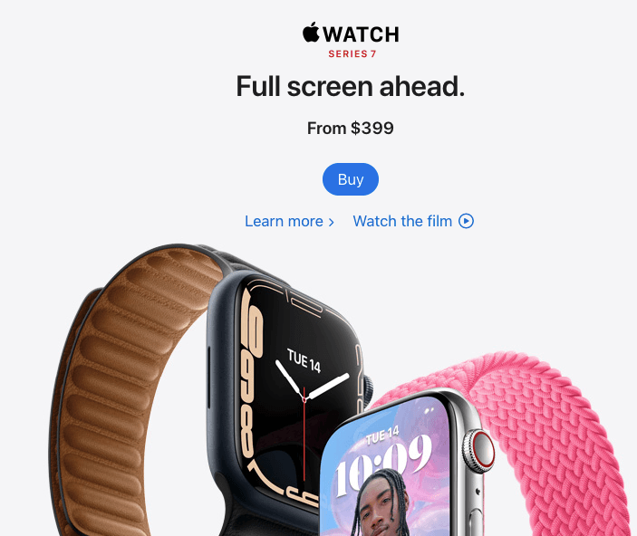 苹果手表的产品信息