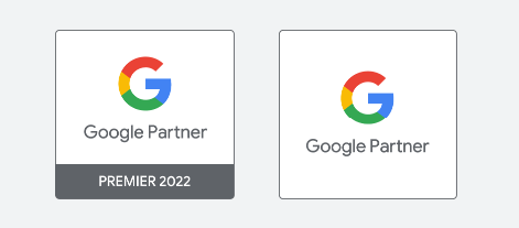 印有谷歌标志的合作伙伴徽章