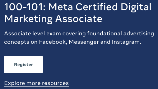 Meta认证数字营销助理描述