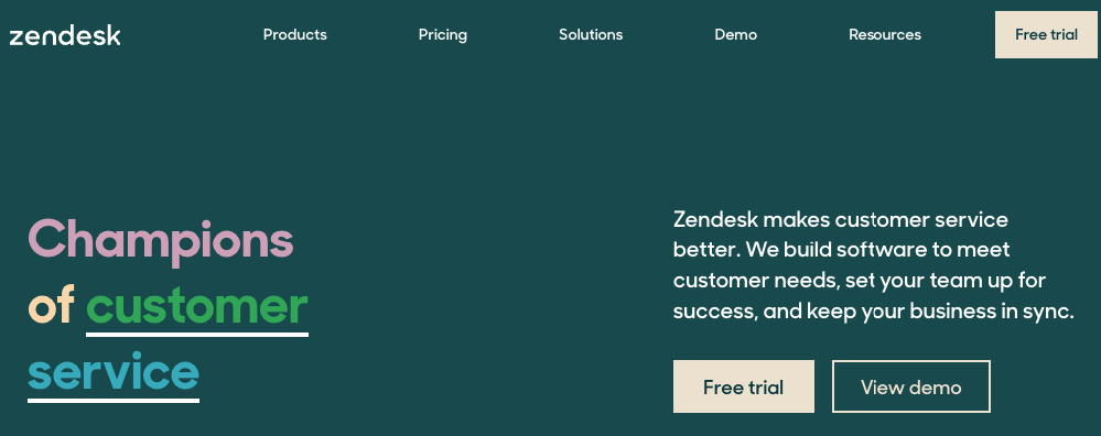 Zendesk主页的聊天软件