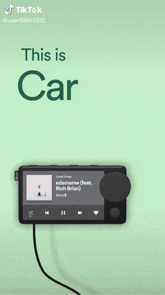 Spotify Car Thing TikTok广告