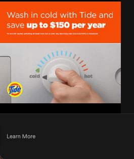桌面播放器上Spotify Tide广告的附图