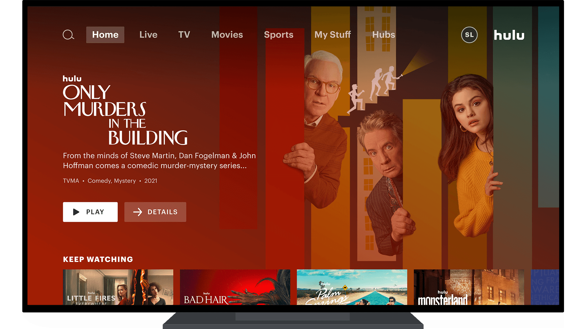 Hulu的主页