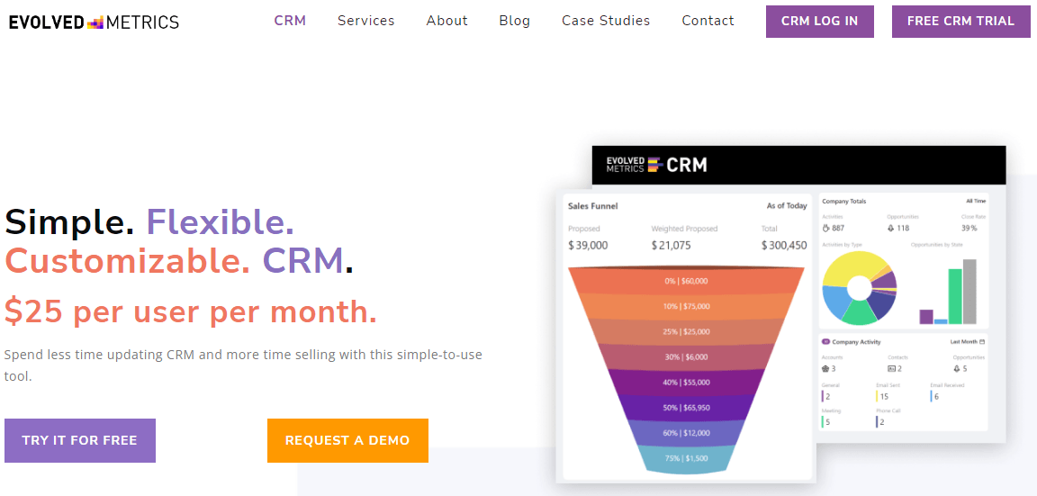 Evolved Metrics CRM for engineers