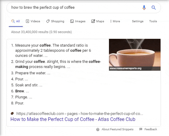 GIF显示如何制作咖啡的查询