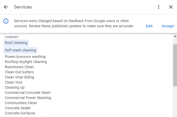 谷歌上不同业务的截图＂width=