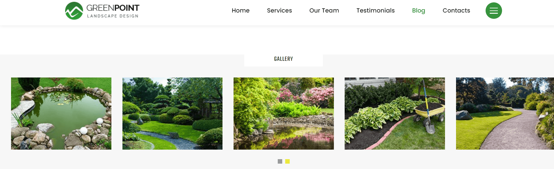 hardscape visually appealing website example