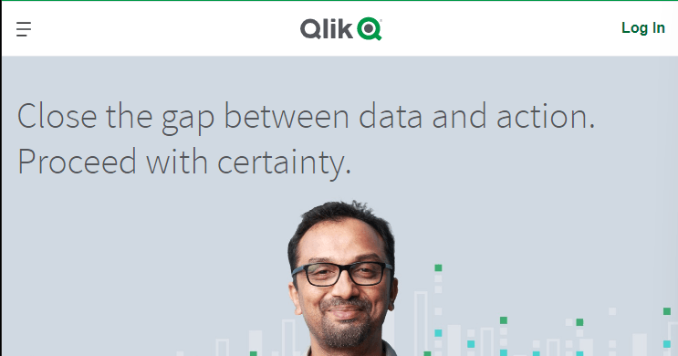 主页为Qlik数据分析平台”width=