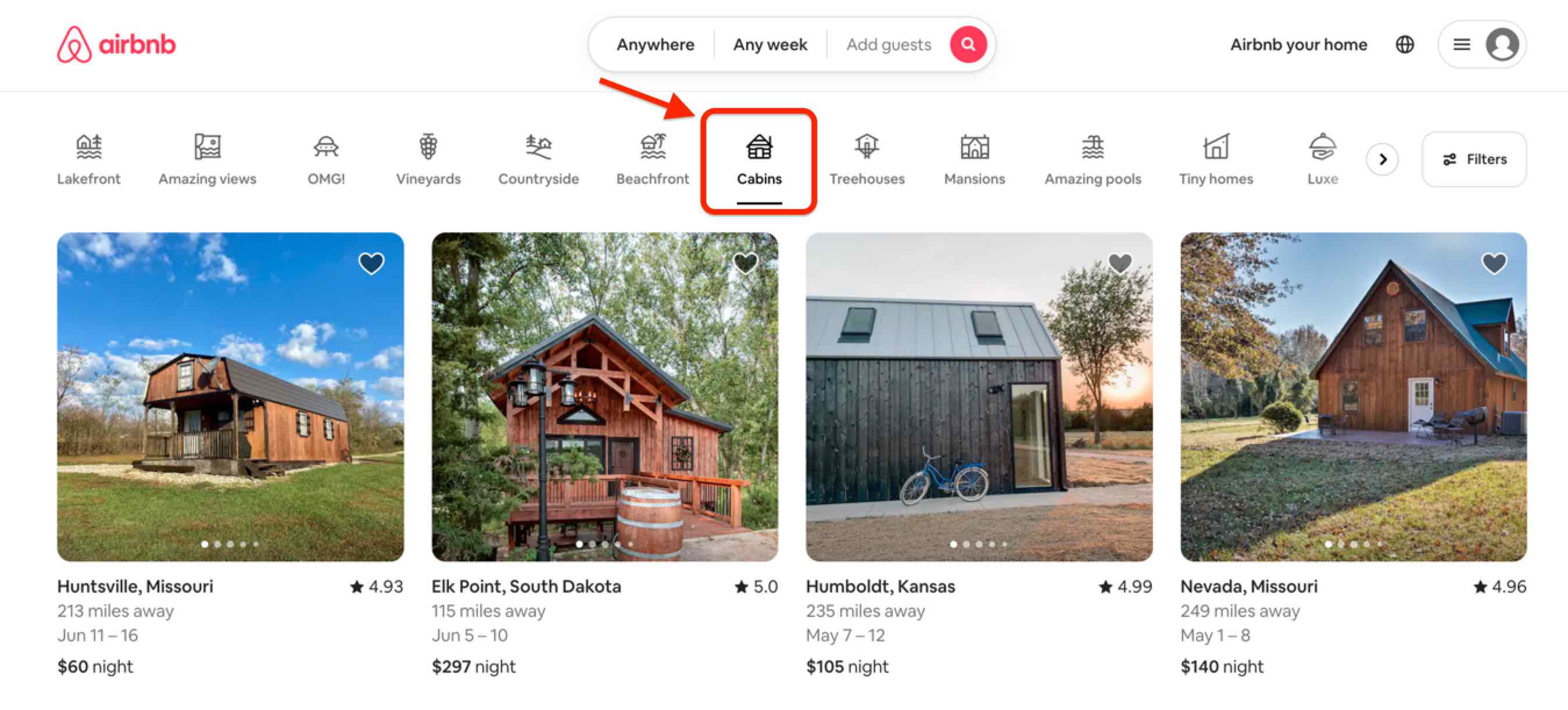 AirBnB personalization example