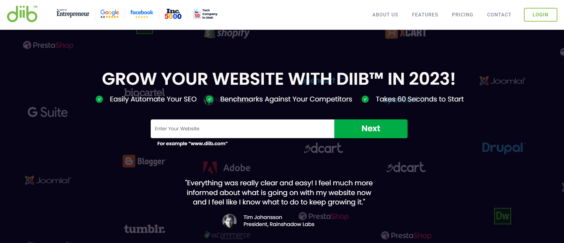 Diib is an AI SEO tool