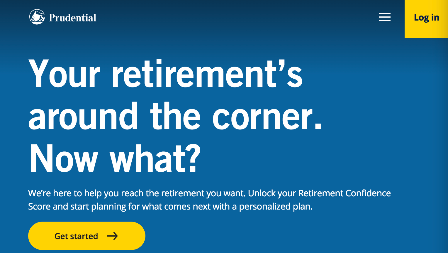 Homepage for Prudential Financial