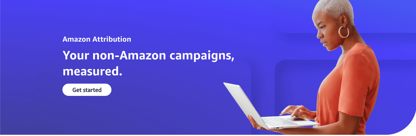 Homepage for Amazon Attribution website